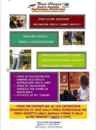 corsi addestramento 2021 Bauhouse Monza
